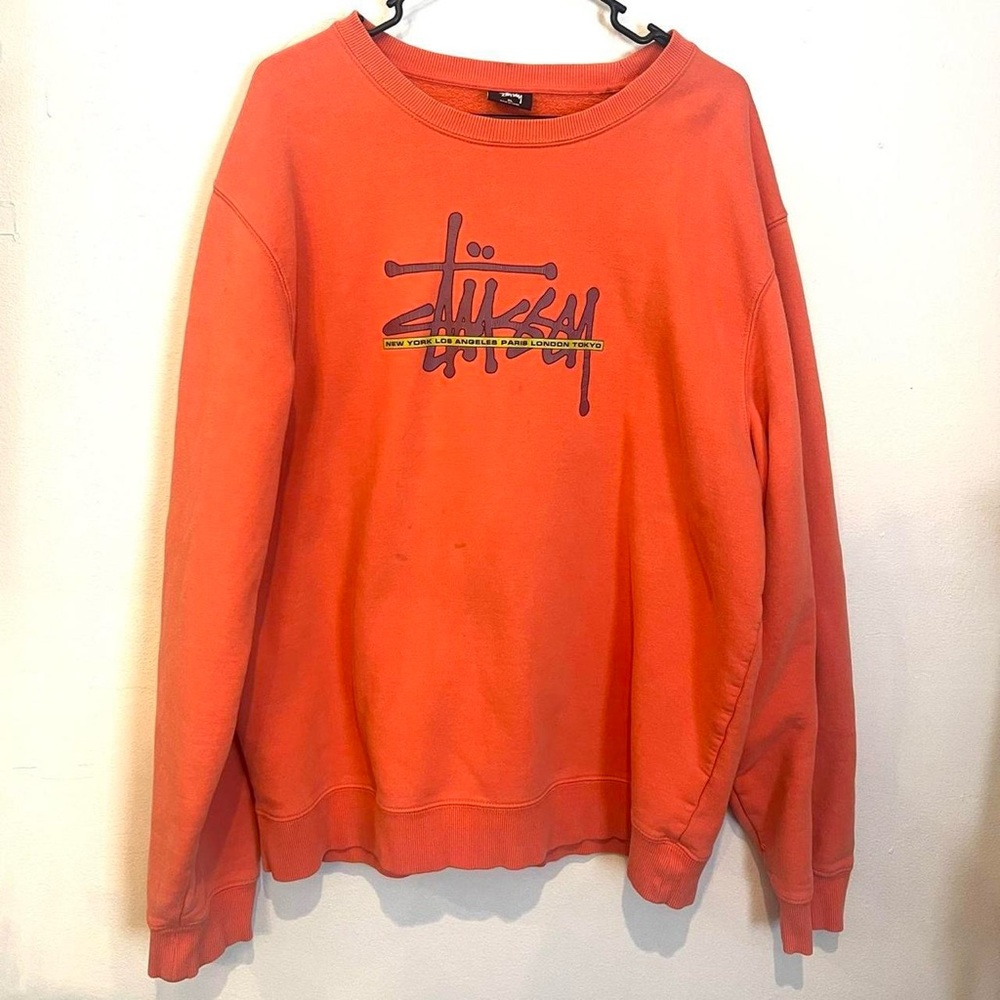 ★stussy international orange hoodie🧡